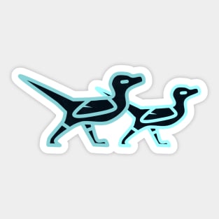 Juvenile Raptors Sticker